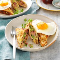 Ham and egg jaffle with zucchini