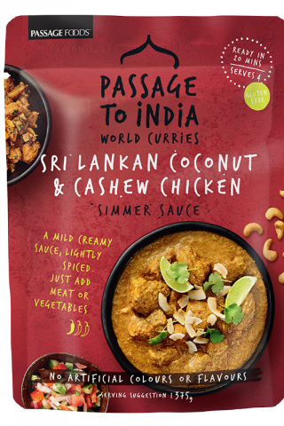 Sri Lankan Coconut Cashew Chicken Simmer Sauce Passage to India